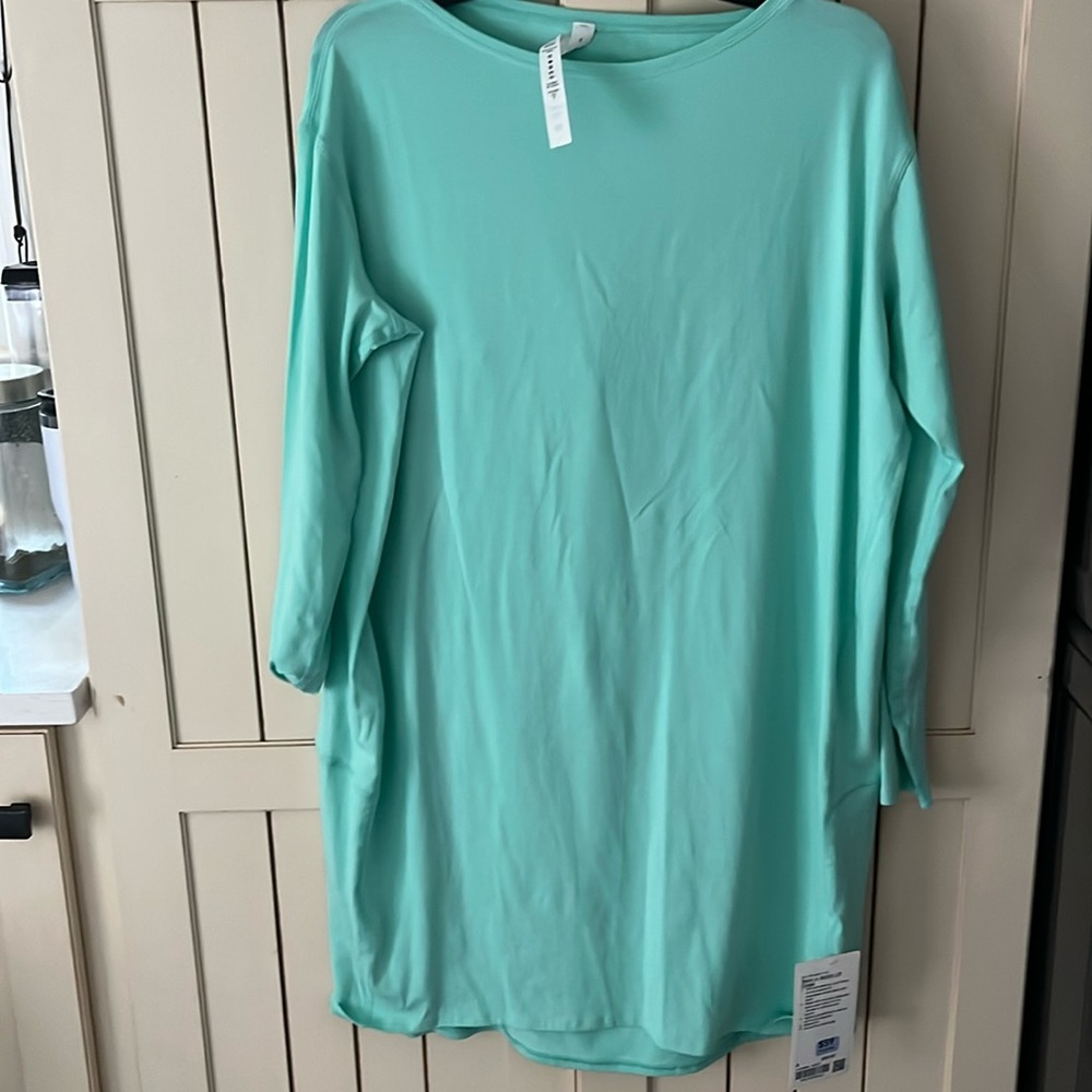 Brand new relaxed fit LuLU Lemon dress, light bluish green